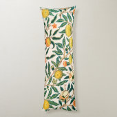 William Morris Fruit Granaat Vintage Lichaamskussen (Achterkant (Verticaal))