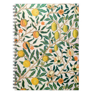 William Morris Fruit Granaat Vintage Notitieboek