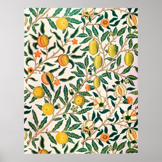 William Morris Fruit Granaat Vintage Poster (Voorkant)