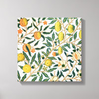 William Morris Fruit Granaat Witte Ornament