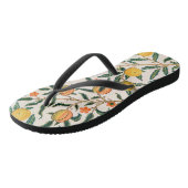 William Morris Fruit Granaat Witte Versiering Teenslippers (Schuin)