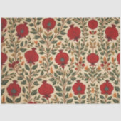 William Morris Fruit Granaatappel Bloempatroon Tissuepapier (Voorkant)
