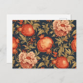 William Morris Fruit Granaatappel patroon Briefkaart (Voorkant / Achterkant)