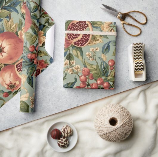William Morris Fruit Granaatpatroon Cadeaupapier (Crafts)
