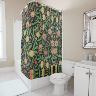 William Morris Fruit patroon Vintage Douchegordijn