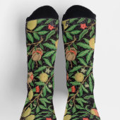 William Morris Fruit patroon Vintage Sokken (Top)