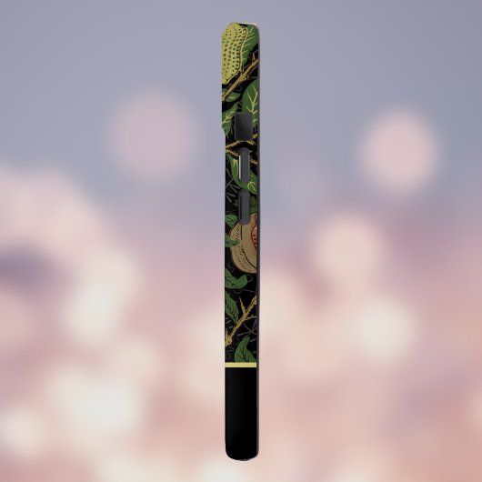 William Morris Fruit  Patten in Goud Zwart Case-Mate iPhone Case