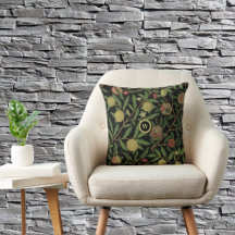 William Morris Fruit Pattern met Monogram Initiaal