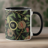 William Morris Fruit Pattern met Monogram Initiaal Mok
