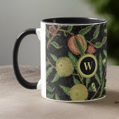 William Morris Fruit Pattern met Monogram Initiaal Mok