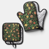 William Morris Fruit Pattern Ovenwant & Pannenlap Set (Voorkant / Achterkant)