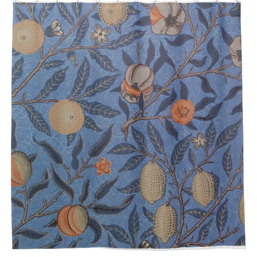 William Morris Fruit Pattern Shower Curtain Douchegordijn (Voorkant)