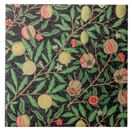 William Morris, Fruit Pattern Tegeltje (Voorkant)
