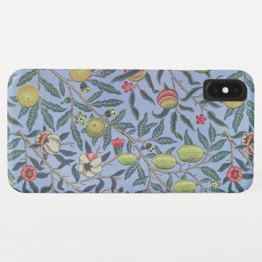 William Morris Fruit Pomegranate Blue Ornament Case-Mate iPhone Case (Achterkant (horizontaal))