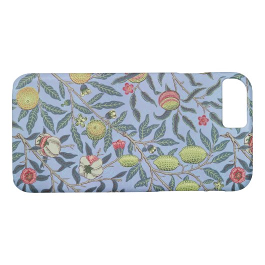William Morris Fruit Pomegranate Blue Ornament Case-Mate iPhone Case (Achterkant (Horizontaal))