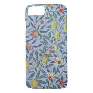 William Morris Fruit Pomegranate Blue Ornament iPhone 8/7 Hoesje