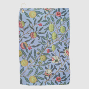 William Morris Fruit Pomegranate Blue Ornament Golfhanddoek