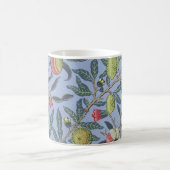 William Morris Fruit Pomegranate Blue Ornament Koffiemok (Center)