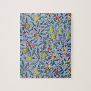 William Morris Fruit Pomegranate Blue Ornament Legpuzzel