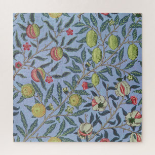 William Morris Fruit Pomegranate Blue Ornament Legpuzzel
