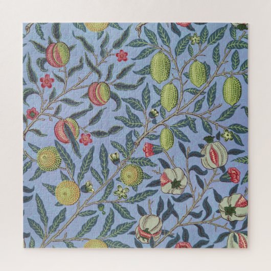William Morris Fruit Pomegranate Blue Ornament Legpuzzel (Verticaal)