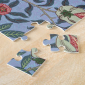 William Morris Fruit Pomegranate Blue Ornament Legpuzzel (Zijkant)