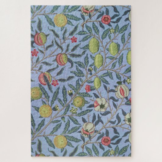 William Morris Fruit Pomegranate Blue Ornament Legpuzzel (Verticaal)