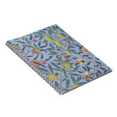 William Morris Fruit Pomegranate Blue Ornament Notitieboek (Rechterzijde)