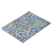 William Morris Fruit Pomegranate Blue Ornament Notitieboek (Linkerzijde)