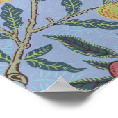 William Morris Fruit Pomegranate Blue Ornament Poster (Hoek)