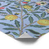 William Morris Fruit Pomegranate Blue Ornament Poster (Hoek)