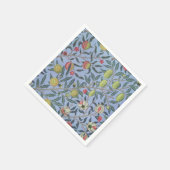 William Morris Fruit Pomegranate Blue Ornament Servet (Hoek)