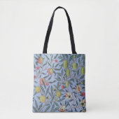 William Morris Fruit Pomegranate Blue Ornament Tote Bag (Voorkant)