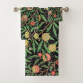 William Morris Fruit Pomegranate Floral Pattern Bad Handdoek (Insitu)