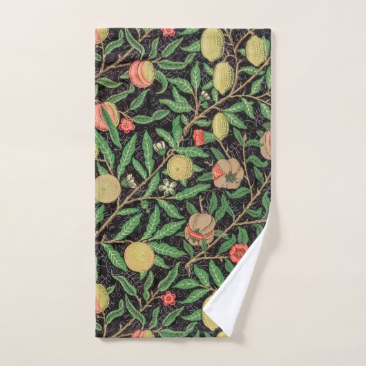 William Morris Fruit Pomegranate Floral Pattern Bad Handdoek (Handdoek)
