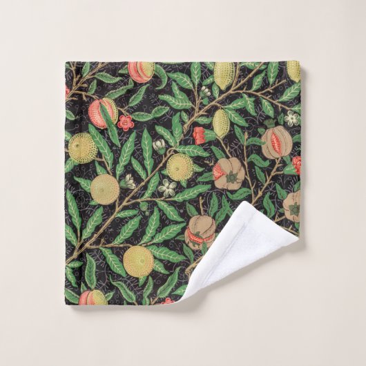 William Morris Fruit Pomegranate Floral Pattern Bad Handdoek (Wasdoekje)