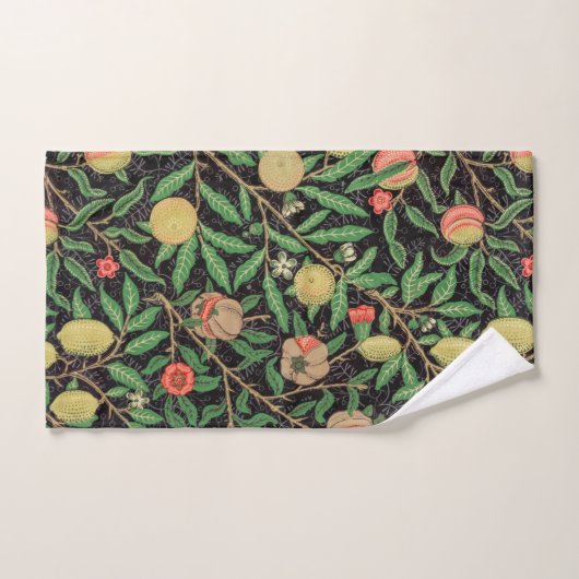 William Morris Fruit Pomegranate Floral Pattern Bad Handdoek (Handdoek)