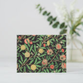 William Morris Fruit Pomegranate Floral Pattern Briefkaart (Staand voorkant)