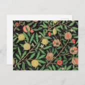 William Morris Fruit Pomegranate Floral Pattern Briefkaart (Voorkant / Achterkant)