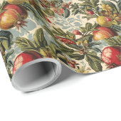 William Morris Fruit Pomegranate floral pattern Cadeaupapier (Rol Hoek)