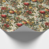 William Morris Fruit Pomegranate floral pattern Cadeaupapier (Hoek)