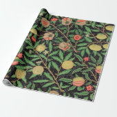 William Morris Fruit Pomegranate Floral Pattern Cadeaupapier (Uitgerold)