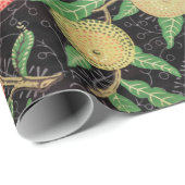 William Morris Fruit Pomegranate Floral Pattern Cadeaupapier (Rol Hoek)