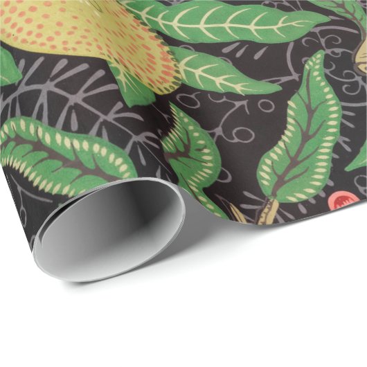 William Morris Fruit Pomegranate Floral Pattern Cadeaupapier (Rol Hoek)