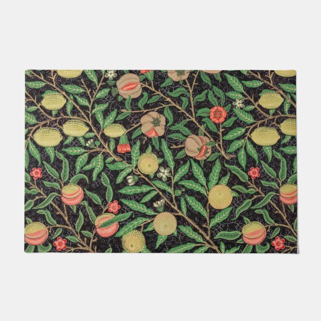 William Morris Fruit Pomegranate Floral Pattern Deurmat (Voorkant)