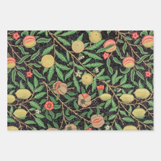 William Morris Fruit Pomegranate Floral Pattern Inpakpapier Vel (Voorkant 3)