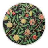 William Morris Fruit Pomegranate Floral Pattern Keramische Knop (Voorkant)