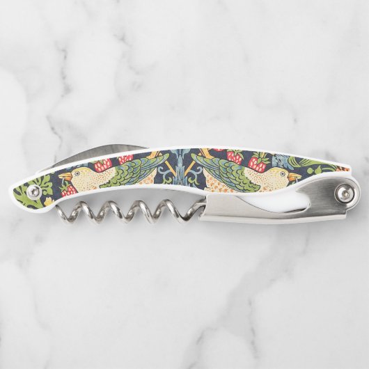 William Morris Fruit Pomegranate Floral Pattern Kurkentrekker (Achterkant)