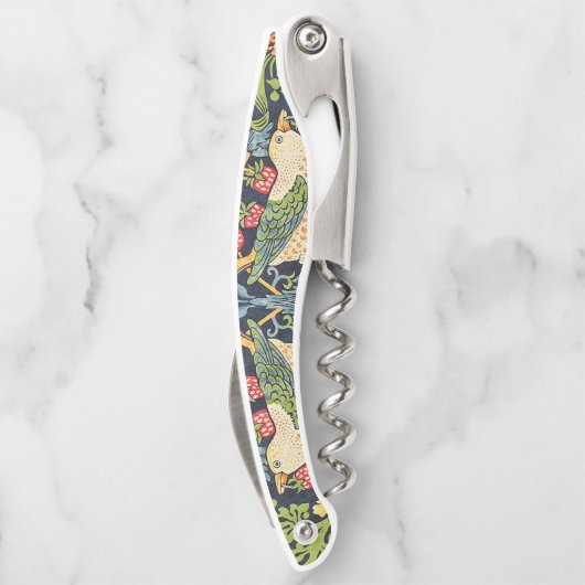 William Morris Fruit Pomegranate Floral Pattern Kurkentrekker (Achterkant)