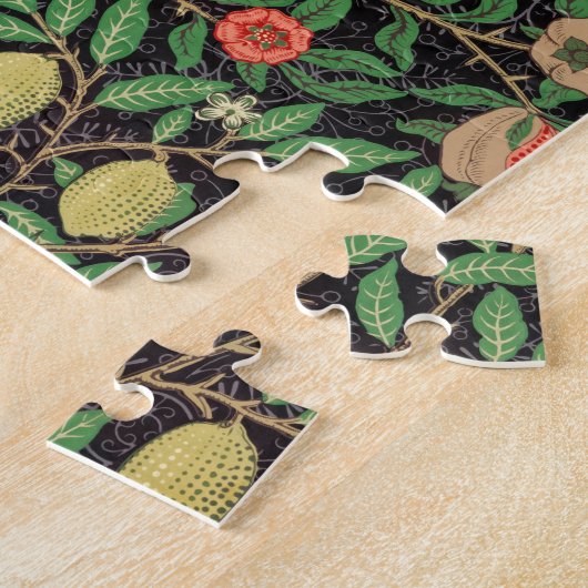 William Morris Fruit Pomegranate Floral Pattern Legpuzzel (Zijkant)
